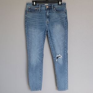 J.CREW 10" high-rise toothpick jeans/ Size 30.